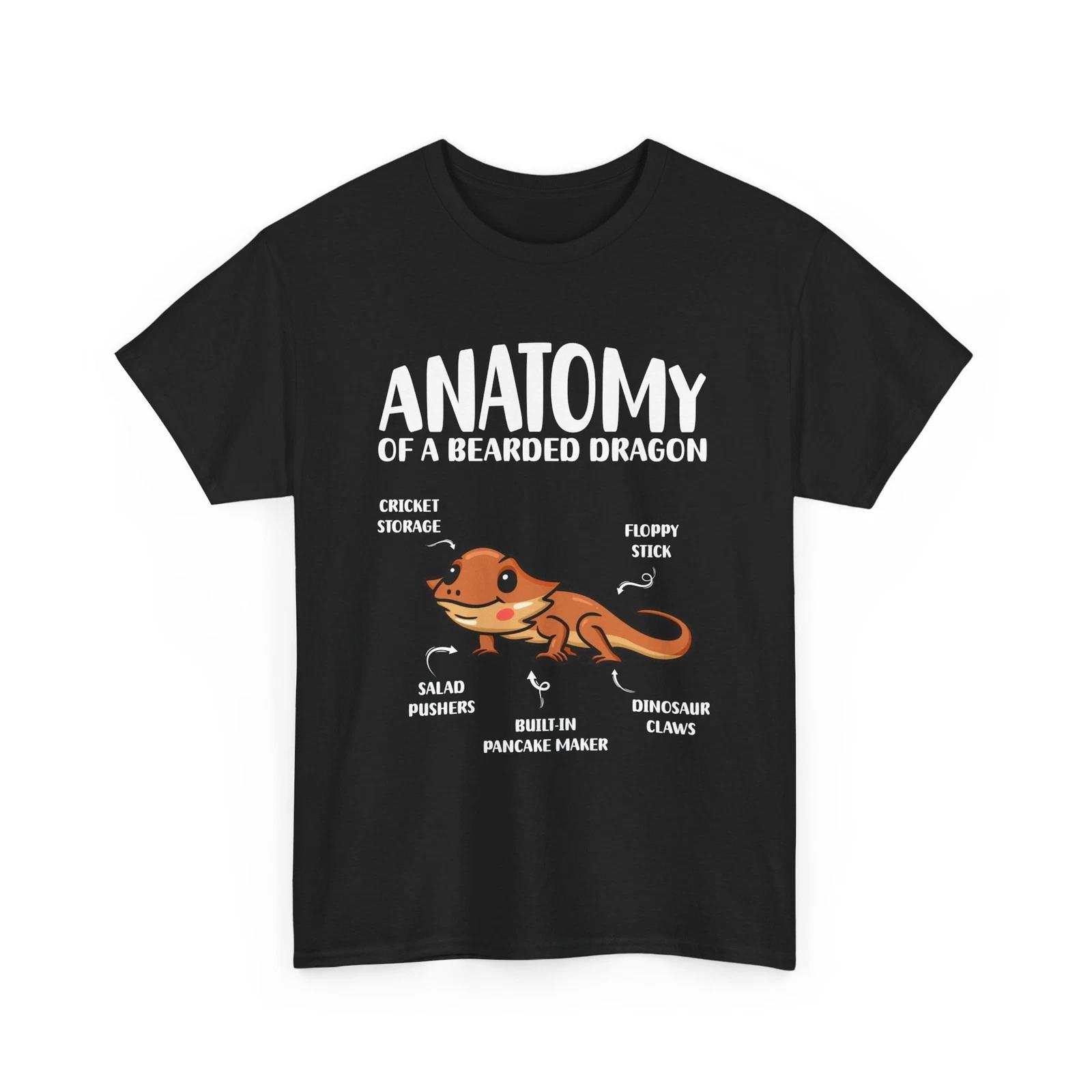 Bearded Dragon Shirt, Anatomy Of A Bearded Dragon Reptiles Owner Shirt S