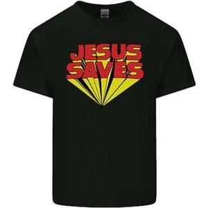 Jesus Saves Funny Christian Mens Cotton T-Shirt Tee Top XXXXL