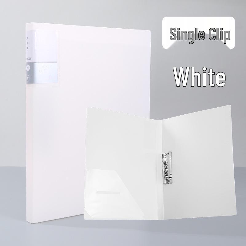 Morandi A4 Student Folder: Loose-leaf Paper Holder, Double Clip Organizer, Single Clip, Roll Holder