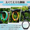 Bicycle Lock Orange 4 Digit Dial Type Dial Key Wire
