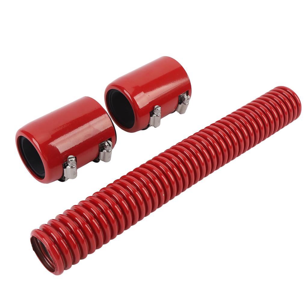 12in Coolant Radiator Hose Kit with Cap Stainless Steel Flexible Efficient Cooling Coolant Hose Kit