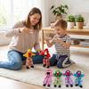 Colorful Handmade Wooden Clown String Puppet Toy for Parent-Child Interaction
