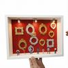DIY Mini muzeum siluetní krabička s malými rámečky figurka světlo personalizovaný fotorámeček stínová krabička výročí svatba narozeninová dekorace