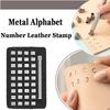 37Pcs Set Metal Alphabet Number Leather Stamp Hand Engraving Tool Kit DIY Set Professional Leather Embossed Tools Pottery Tool