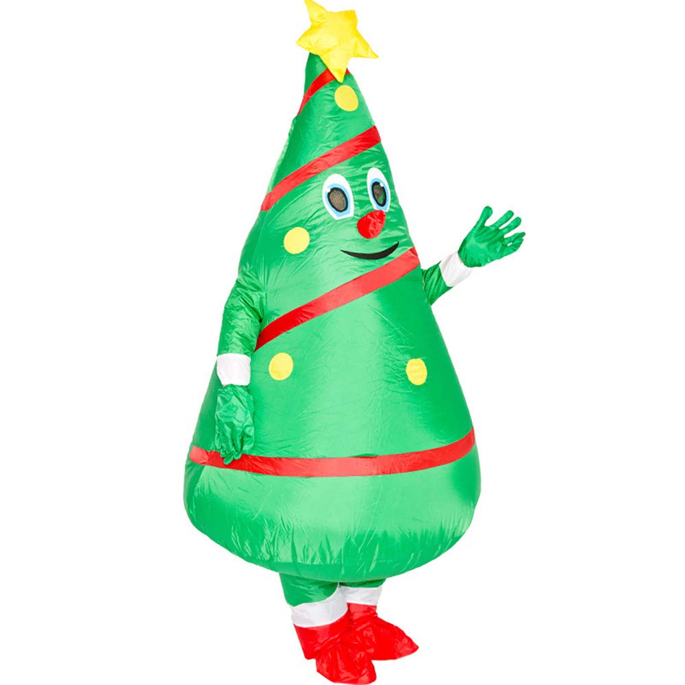 Christmas Christmas Tree Inflatable Santa Claus Funny Christmas Tree Outfit with Costume Set for Includes Fan Blower [SYitong] Costume, Santa,