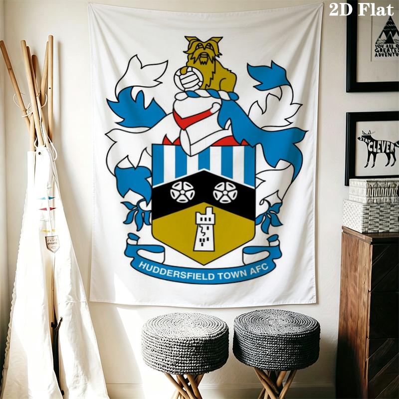 Huddersfield Town Wall Tapestry Aesthetic Wall Hanging Printed Fabric Blanket Decorative Tapestries for Bedroom Living Room Home Decor