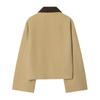   European and American Style New Women's Fashionable Casual Patchwork Collar Short Trench Coat 8372213
