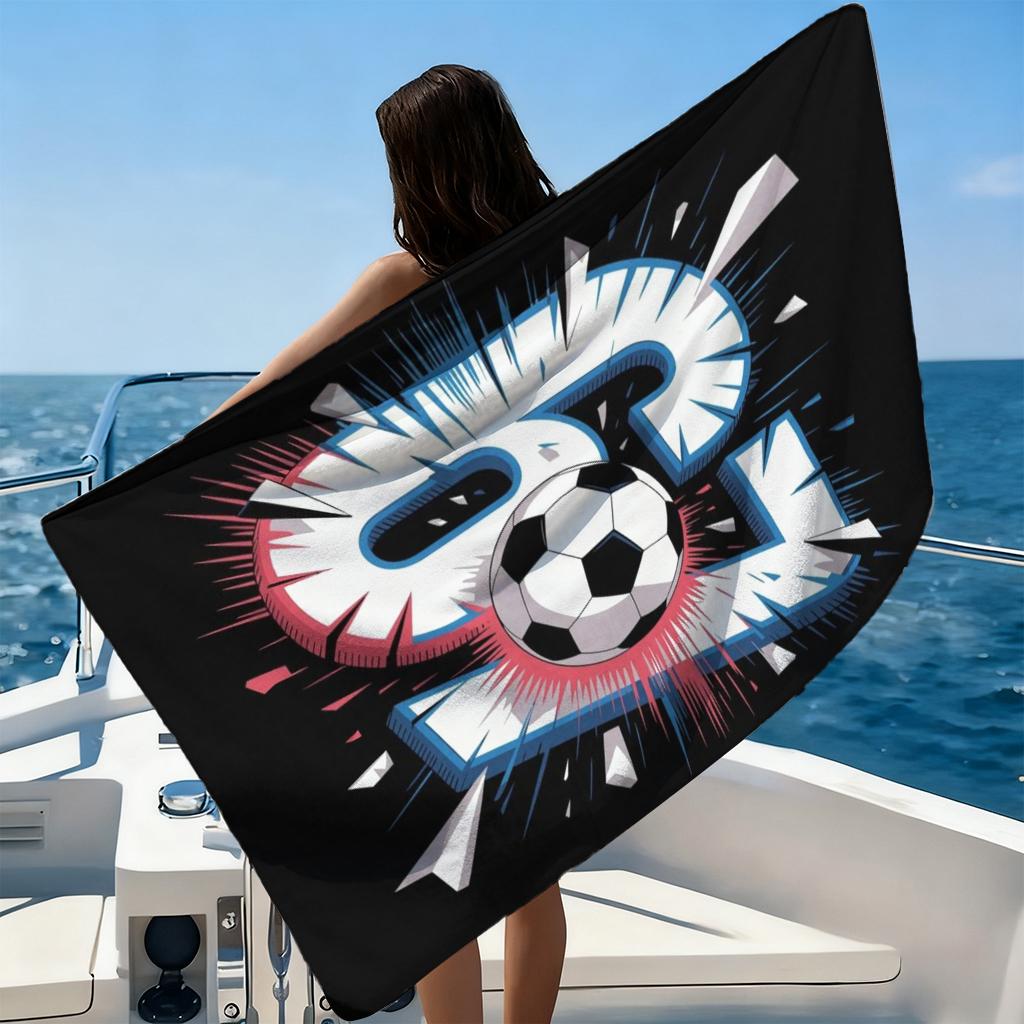 Six Seven 67 Friendship Football Beach Towel Quick-drying Super Absorbent Suitable for Beach Vacation Pool Gym Gift for Friends
