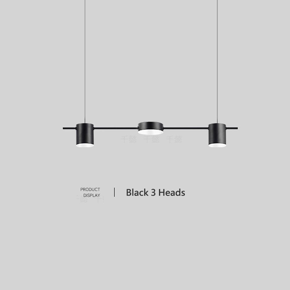 Modern LED Minimalist Long Strip Pendant Light for Restaurants