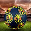 Club America Logo Soccer Ball, Colorful, Suitable for All Ages, Machine-stitched, PVC Material, Competition Grade, Durable and High Bounce