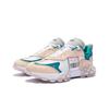 Li Ning Overload Fabric Leather Shock Absorbing Non-Slip Wear-Resistant Low-Top Casual Shoes Women Casual Shoes AZGS082-3