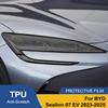 Smoke Black Car Headlight Protective Film for BYD Sealion 07 EV 2026-2026 TPU PPF Pre Cut Anti-Scratch Vinyl Wrapping Film