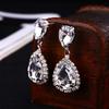 Fashionable Shiny Teardrop Women's Simple Everyday Earrings Jewelry