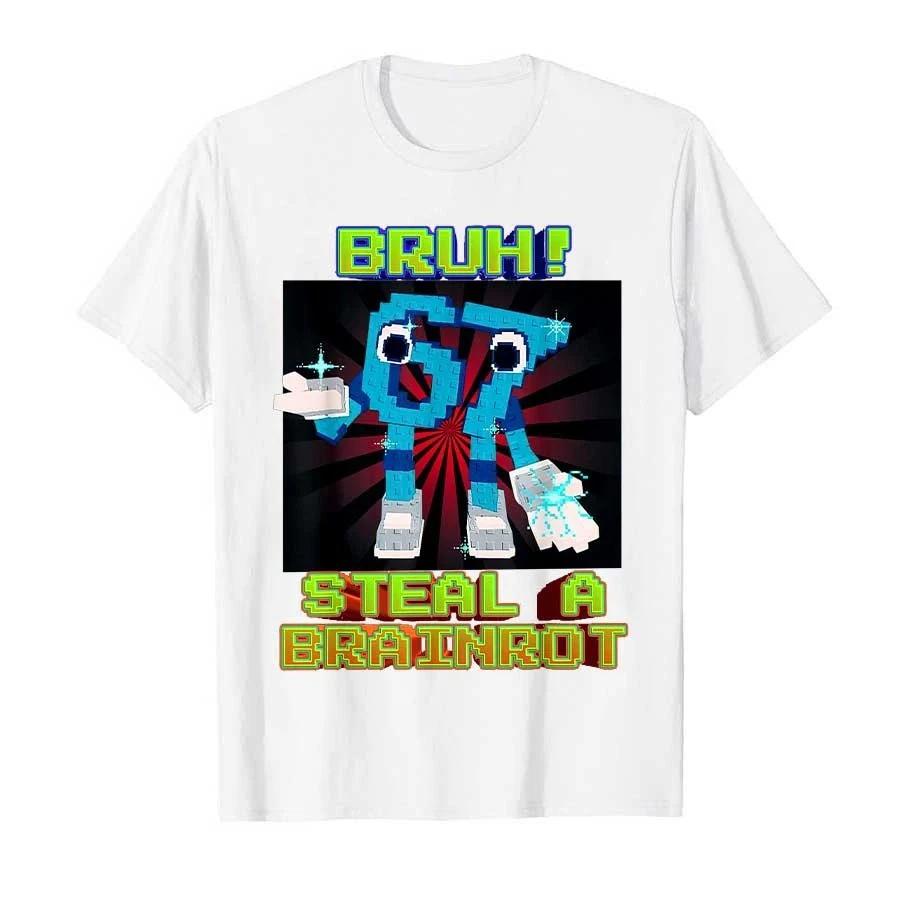 67 Six Seven Funny Italian Brainrot Gaming Meme Tshirt Unisex Unisex Oversized Y2k Short Sleeve Street Hip Hop Streetwear Clothing