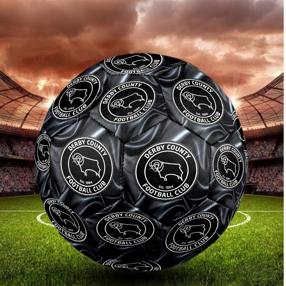 Derby County Taglia 5 Pallone da Calcio Alta Elasticità Pallone da Calcio Per Competizione All'aperto Allenamento Quotidiano Gioco