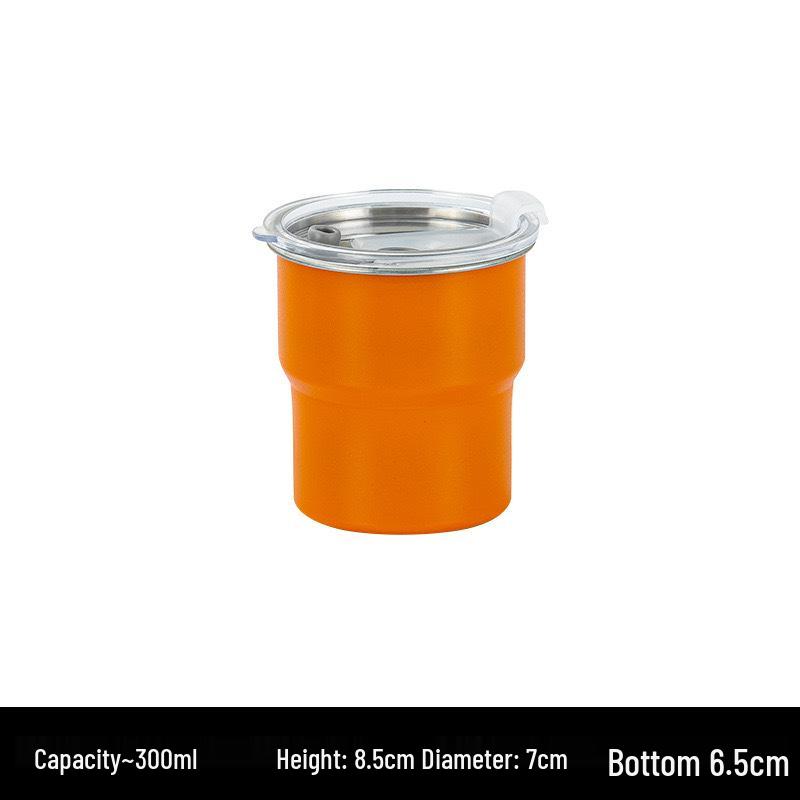 Taza de Viaje Simple para Barbacoa al Aire Libre, Camping - Taza de Café de Acero Inoxidable 304