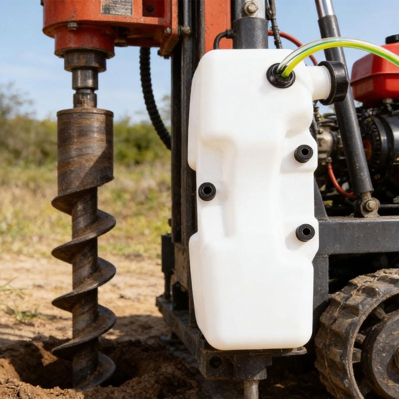 High Strength Plastic Oil Tank Oil Container Replacement for 1E48 Tiller 445 Oil Digging Machine Accessories