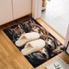 1PC Custom Name Wolf Pack Majesty Theme Floor Mat Ideal for Living Room, Game Rooms, Office, Bedroom,Floor Mat Playful Design