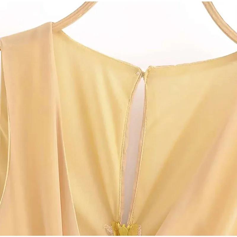 Элегантное печатное женское платье — фото 9