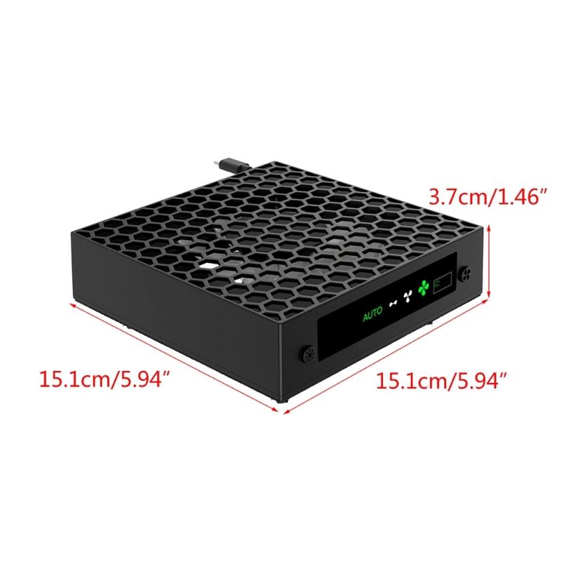 Cooling Fan with B Light 3 Speed Adjustable 1300/1500/1800RPM Cooling Fan Low Noise