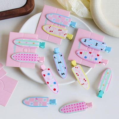 New Polka Dot Dopamine Print Hair Clip - Cute Duckbill Design for Babies and Girls
