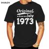 Summer Original Since July 1973 Tshirt For Mens Classical Outfit White Gents Mens Tshirts Short Sleeve Camisetas