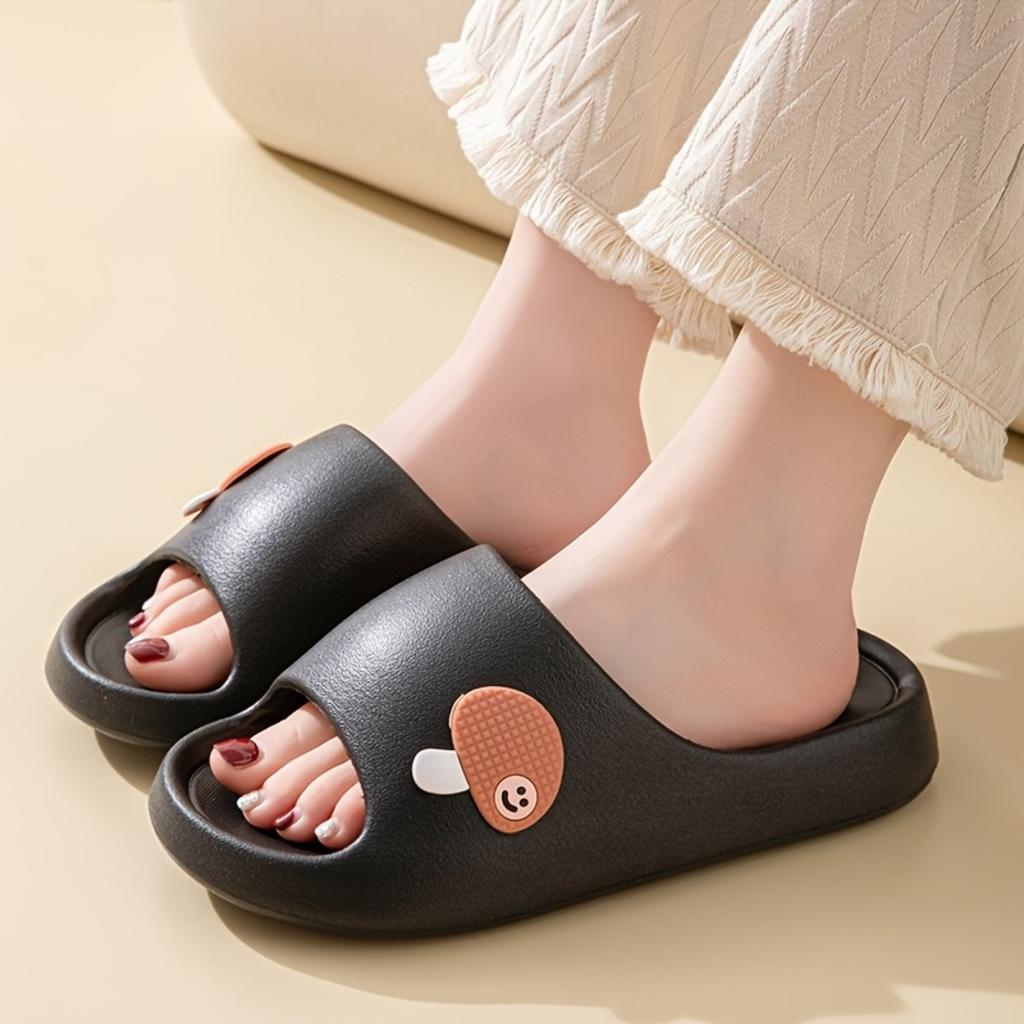 Roztomilé malé houbičkové sandály z materiálu EVA, silná podrážka, protiskluzové domácí koupelnové pantofle pro páry, vhodné pro domácí volný čas