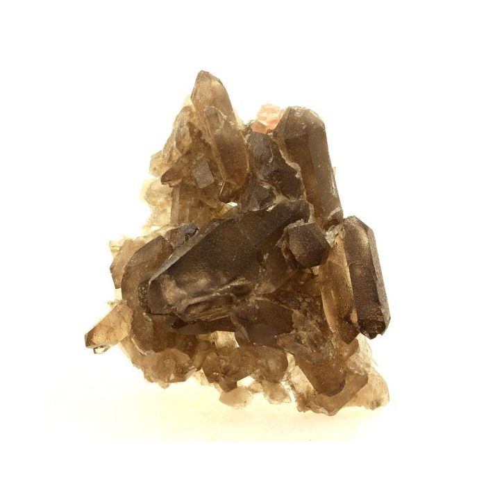 Pierres et Minéraux. Fluorite rose + Quartz fumé. 296.7 ct. Massif du Mont-Blanc, France..