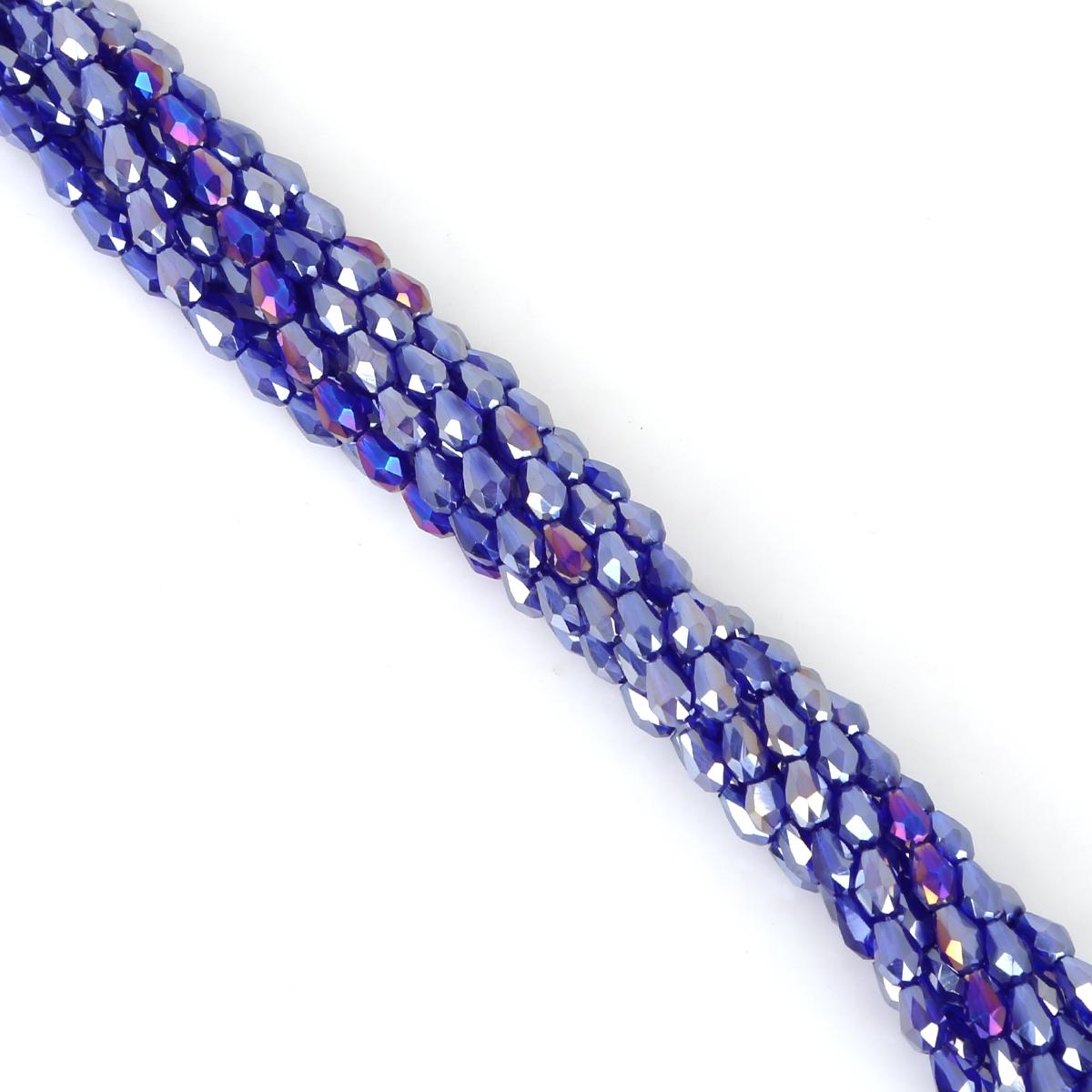 

Стеклянные хрустальные бусины в форме капель воды, свободные бусины-разделители для изготовления ювелирных изделий своими руками, браслета и ожерелья