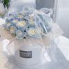 Round Flower Bucket For Home Decoration And Gift Packaging Creative Floral Arrangement Decorative Jar Holiday Gift