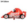Birthday Party Racing Car Theme Balloon Decoration Race Car Tire Motorcycle Helmet Style Foil Balloon Boy Girl Celebration Decor