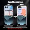 Mountain Landscape Case For Samsung Z Flip 8 7 6 5 Hybrid 3in1 Leather Skin Plating Frame Hard Folding Phone Cover For Galaxy Z Flip8 Flip7 Flip6