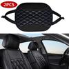 Design Car Headrest Covers PU Leather Auto Neck Support Head Rest Cushion Cover  Car Interior Decor
