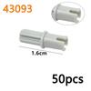 Bulk Technical Connector Pin Peg Cross Axle Building Blocks Parts Compatible with 2780 3673 6558 6562 MOC Bricks Toys