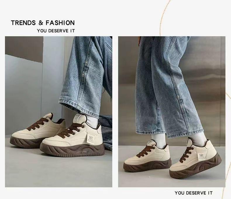 Kids’ Fleece-Lined Non-Slip Bread Shoes 2025 – Thick-Sole, Casual, Versatile, Autumn/Winter German Training Sneakers.