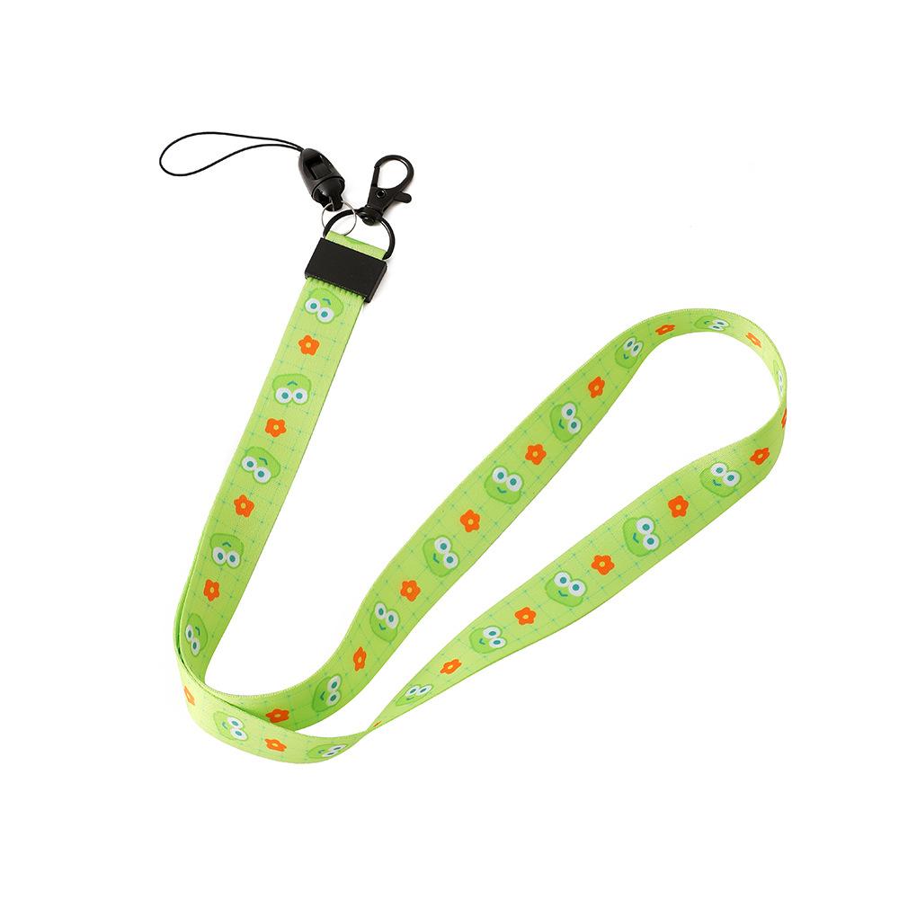 Ins Korean Version of The Girl Cartoon Hanging Neck Lanyard Student Hard Card Holder Long Rope Work Permit Mobile Phone U Disk Long Hanging Rope