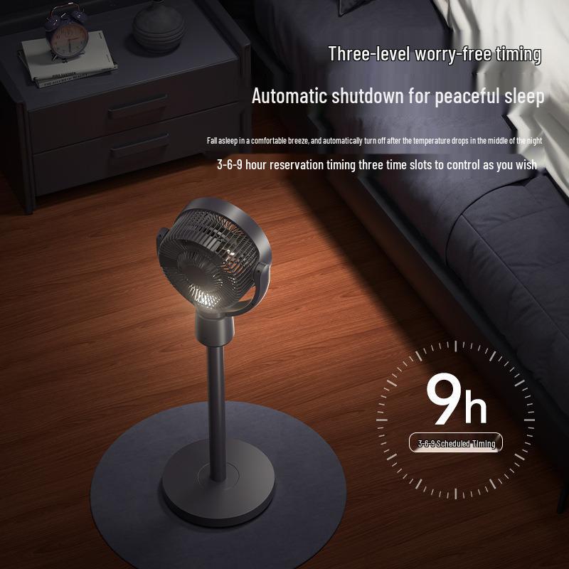 Ventilatore Ricaricabile USB a Doppia Funzione con Controllo Vocale per Uso Interno/Esterno