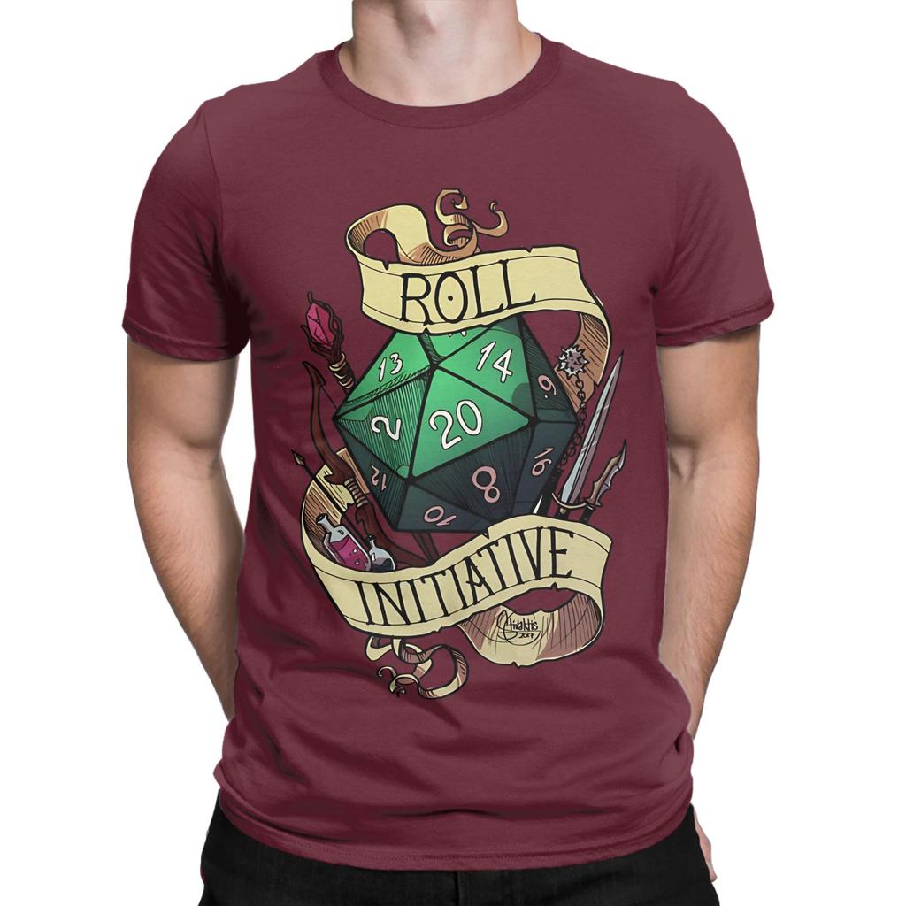 Roll Initiative Graphic 100 Cotton Tshirt Ddungeons Dragons Tees Tops For Unisex