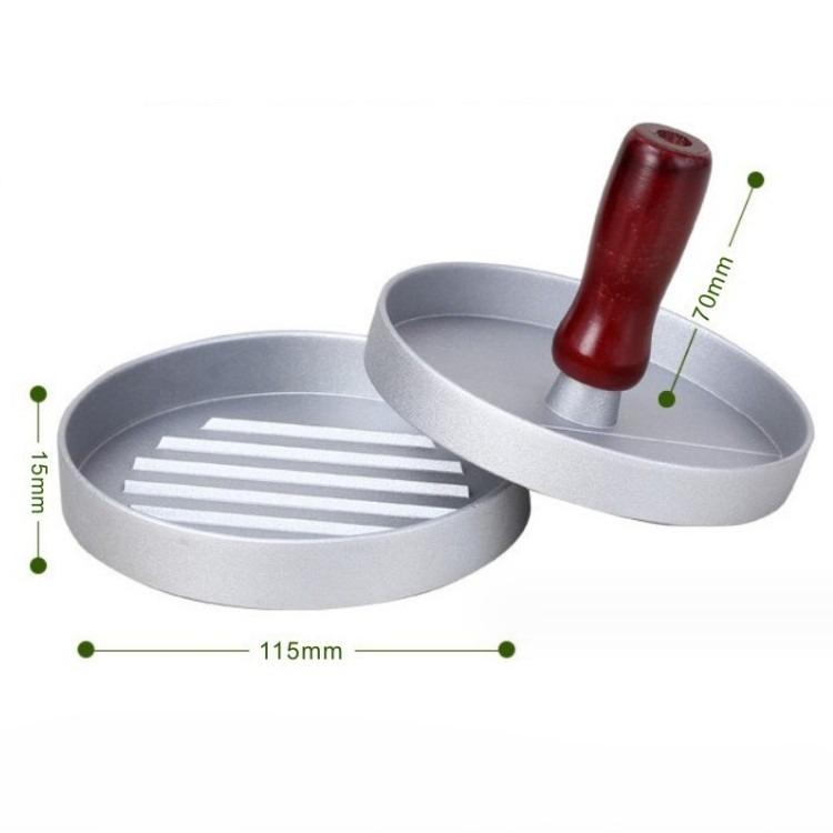 1pc Burger Press Patty Maker - Aluminum Hamburger Meat Tool for BBQ Grill Kitchen, Fast & Easy Patty Shaper