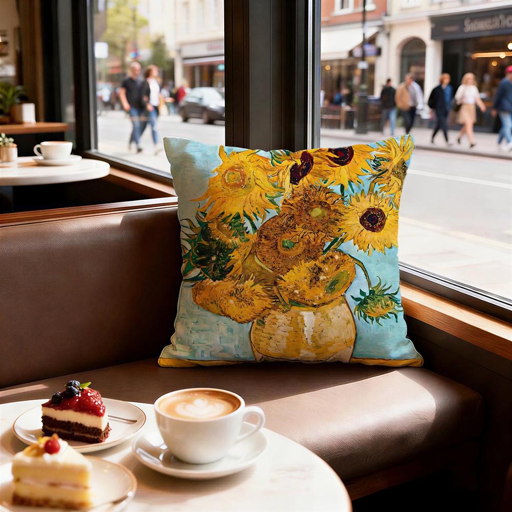 Art Van Gogh Cushion Cover Decorative Cushions Covers Cover Sofa X Pillow Piece X X Pillowcase