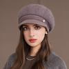 Warm Hat, Plush, Knitted Hat, Thick Hat, Woolen Hat, Cold Hat