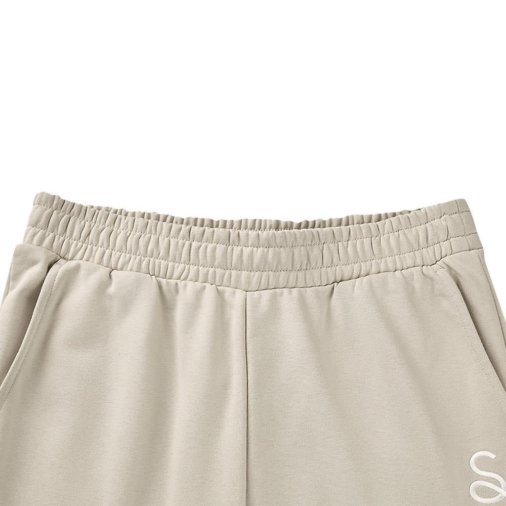 Skechers Simple Versatile Elastic Casual Pants Women Bottoms Light-Brown L424W099-0046