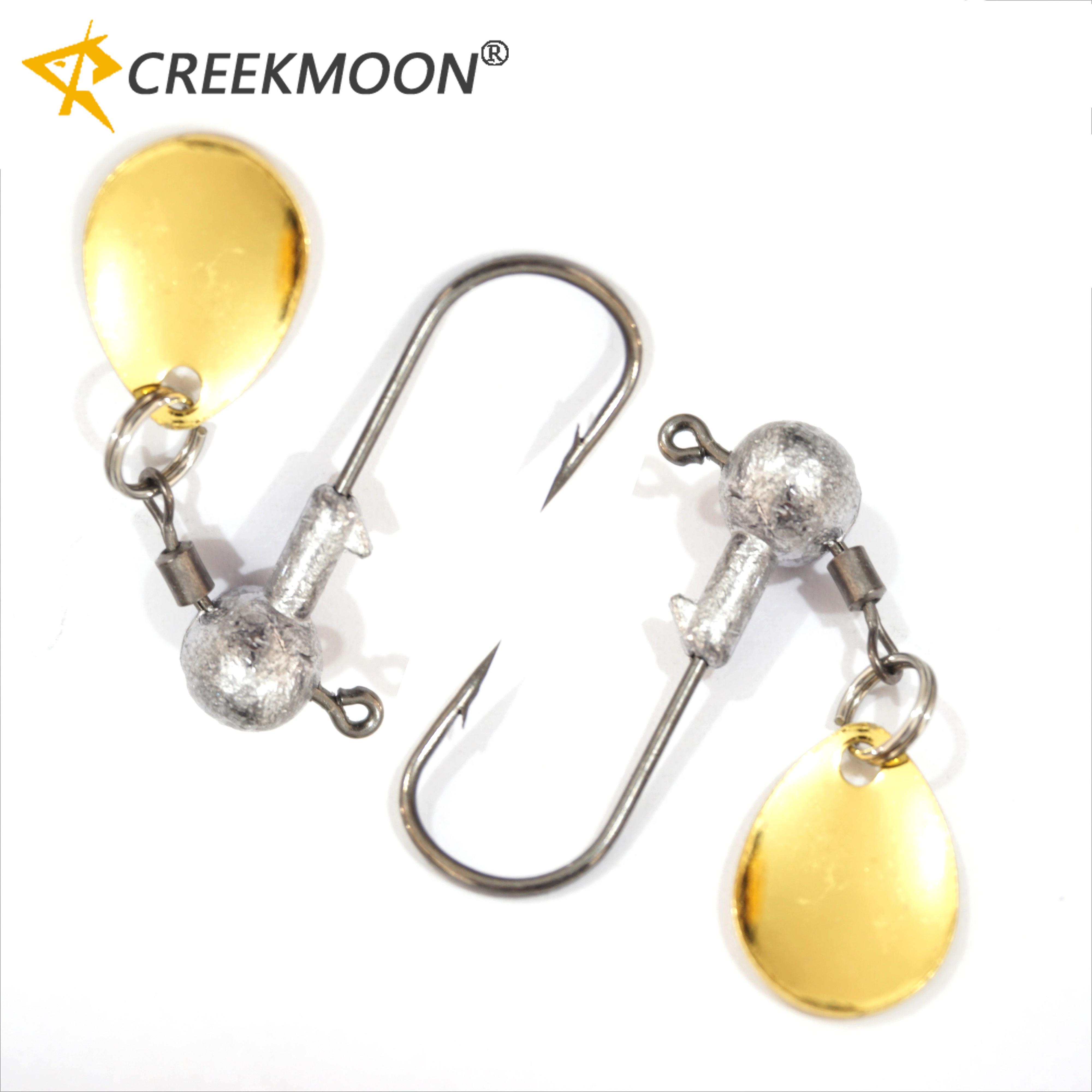 

5Pcs High Carbon Steel Ball Jig Head Hooks Weights 2g 4g with Spoons Rotating Rings for Bass Trout Saltwater Freshwater Fishhook 260319 2g белый