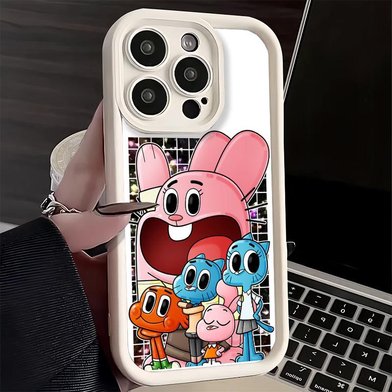 Phone Case for iPhone 17 Air 16E 15 16 Pro Max A-Amazings G-Gumballs Cover 14 Plus 13 12 Mini Soft Shell Silicone Fundas