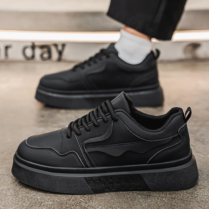 Chef Shoes Men's Winter Kitchen Work Work Waterproof, Non-slip and Oil-proof Labor Insurance Men's Shoes Sports Casual Black Board Shoes