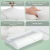 Bamboo Pillow Memory Foam Pillow with Removable Cover with Zipper Bamboo Neck Pillow for Sleeping Ergonomically Design JAF022