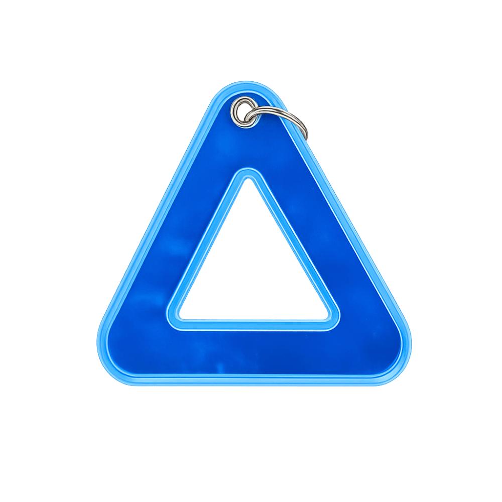 Reflective Safety Keychain Lightweight Backpack Pendant Triangle Safety Tag  Cycling Accessories
