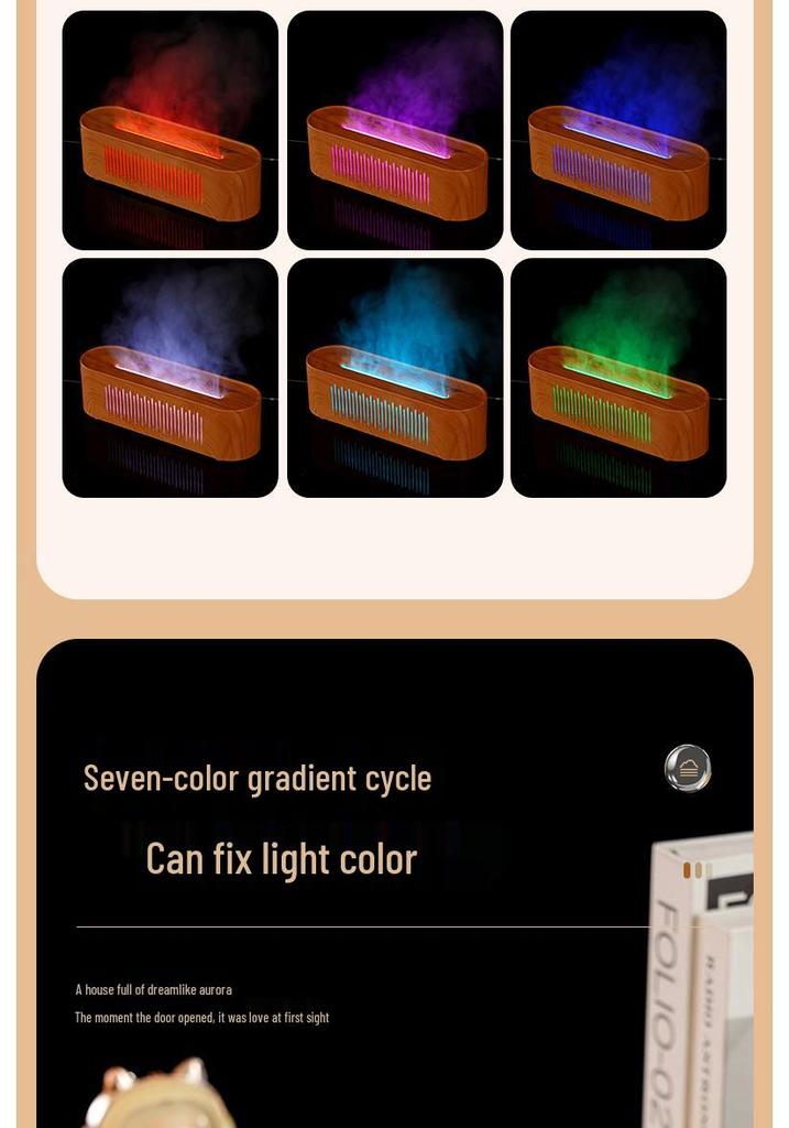 2025 Aroma Diffuser: Simulated Flame, Automatic Sprayer, Essential Oil Air Purifier & Fragrance Machine