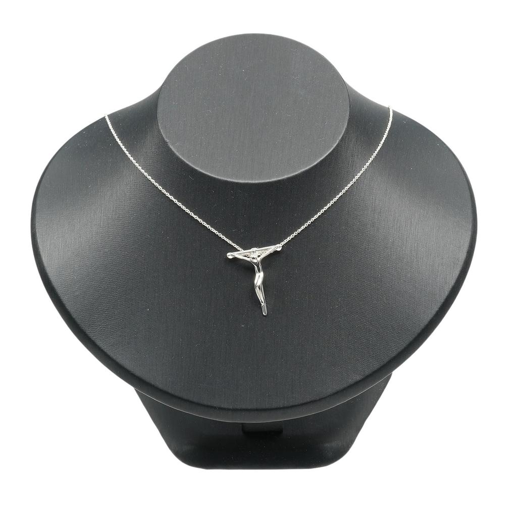 TIFFANY&Co. Crucificus Small Necklace Rosary Cross Vintage El Saperetti Silver925 3.63g _ Used