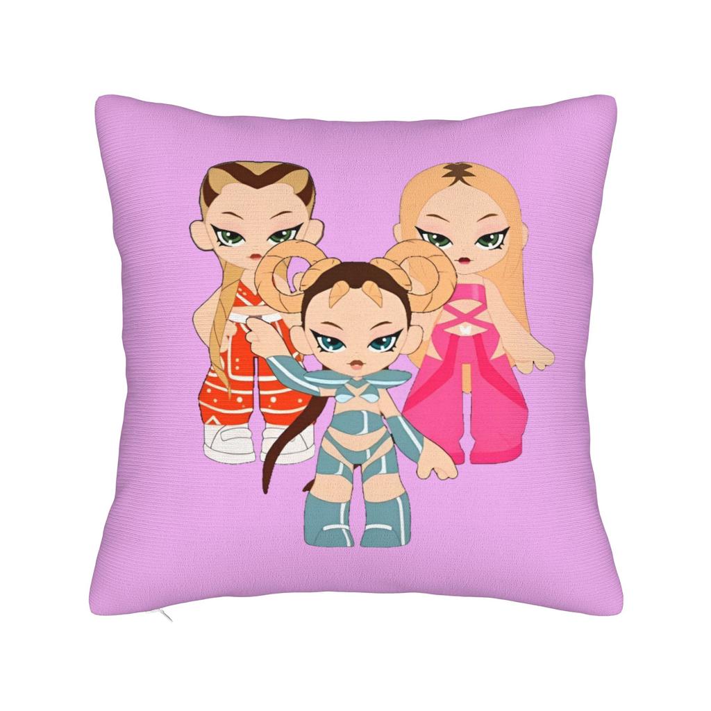 Lolas Indigos Singer Square Pillow Cases Cushion Covers Awesome Zipper Decorative Pillowcase For Car 18"X18"